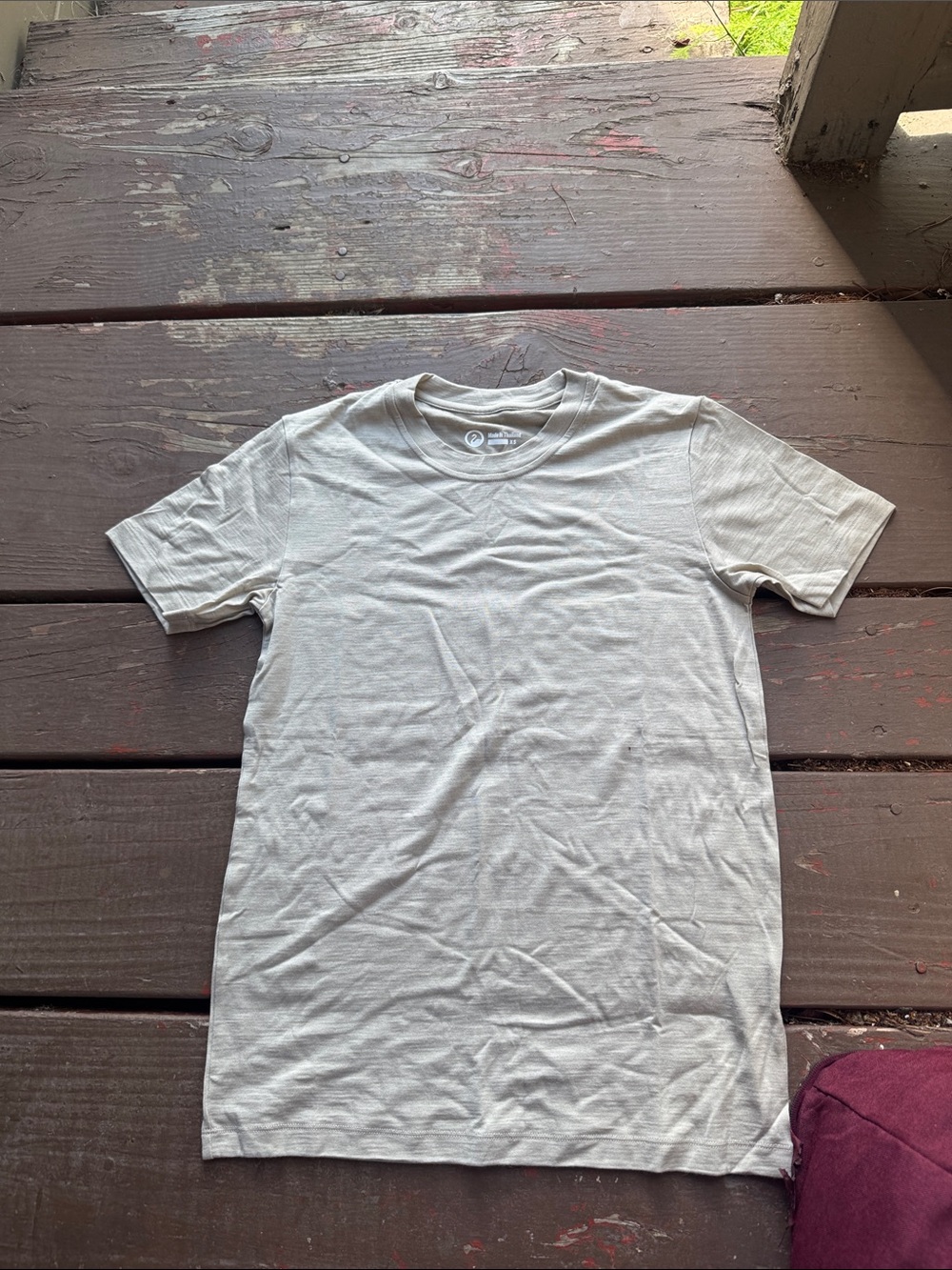 Men's Crew Neck T-Shirt in Light Gray